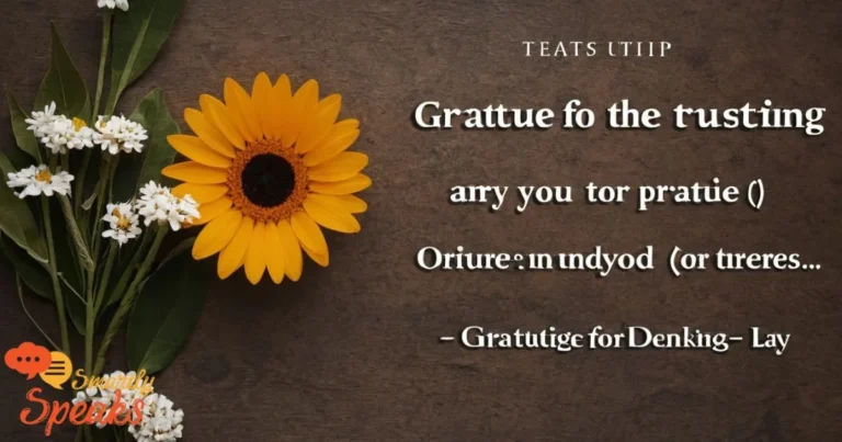 Gratitude for Trusting