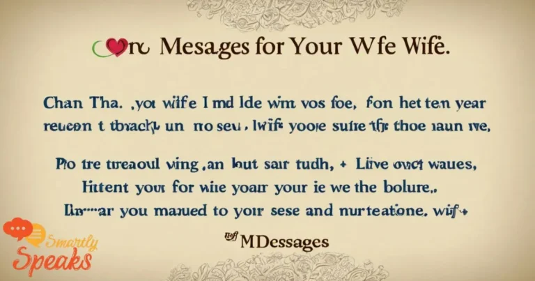 Messages for Your Wife