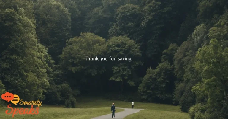 Thank You for Saving