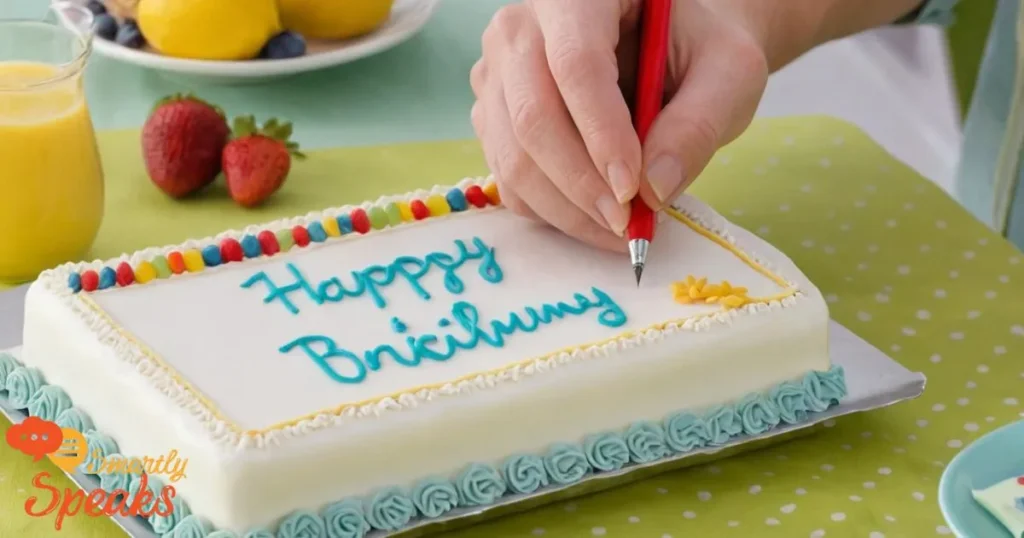 Tips for writing on cakes